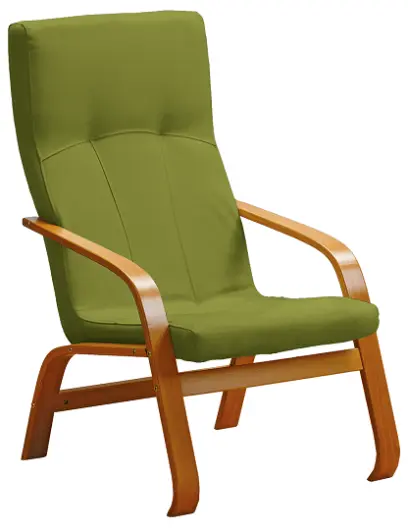 RO - 09 křeslo čalouněné látkou Bora, dřevěné BORA 38 - látka kiwi